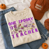 Spooky Teacher T-Shirt Fueled by Coffee Fall Halloween Top