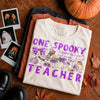Spooky Teacher T-Shirt Fueled by Coffee Fall Halloween Top
