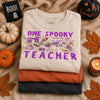 Spooky Teacher T-Shirt Fueled by Coffee Fall Halloween Top
