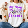 Spooky Teacher T-Shirt Fueled by Coffee Fall Halloween Top