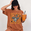 Creep It Real Skeleton Goose Halloween Graphic Tee