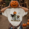 Off to Halloweentown Sweatshirt Retro Pumpkin Head Spooky Season Gift