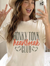 Honky Tonk Heartbreak Club Vintage Tee for Women