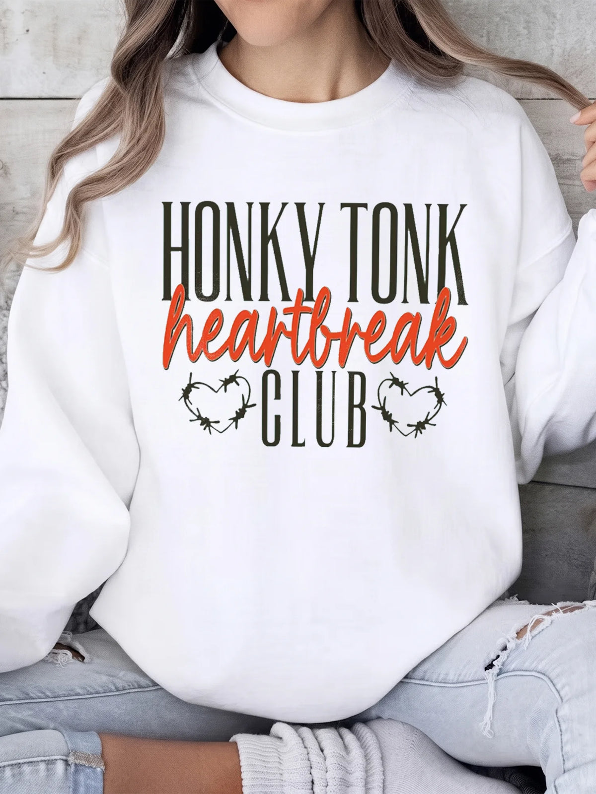 Honky Tonk Heartbreak Club Vintage Tee for Women