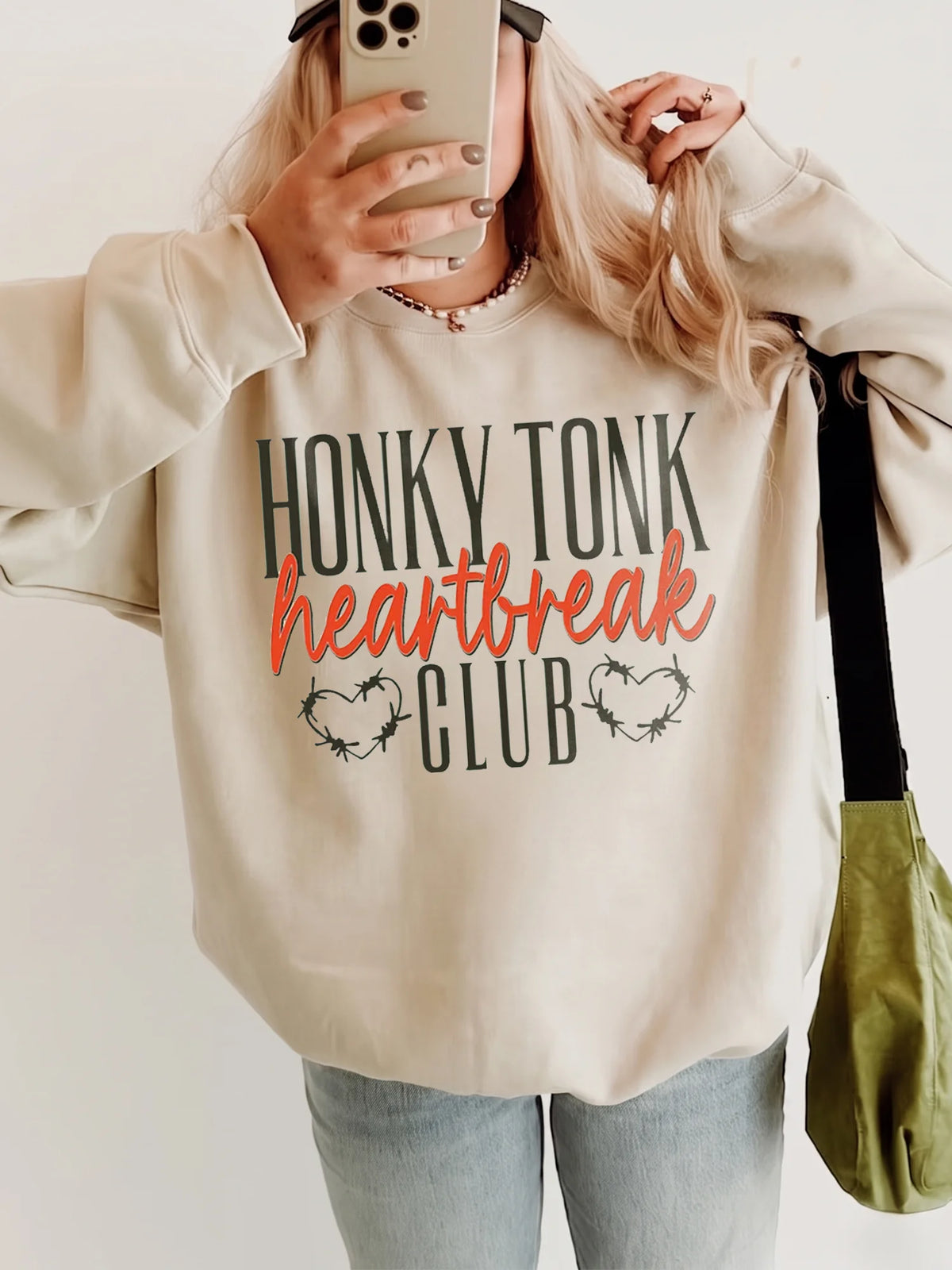 Honky Tonk Heartbreak Club Vintage Tee for Women