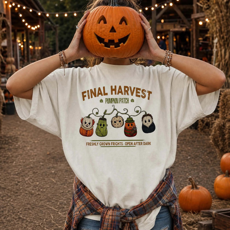 Pumpkin Patch Vintage Halloween Tee Spooky Final Harvest Fall Festival Shirt