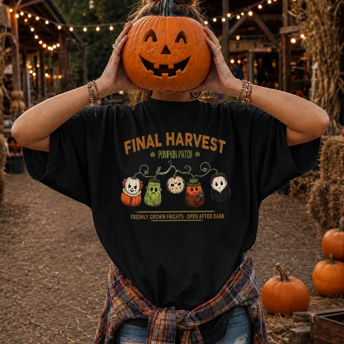 Pumpkin Patch Vintage Halloween Tee Spooky Final Harvest Fall Festival Shirt