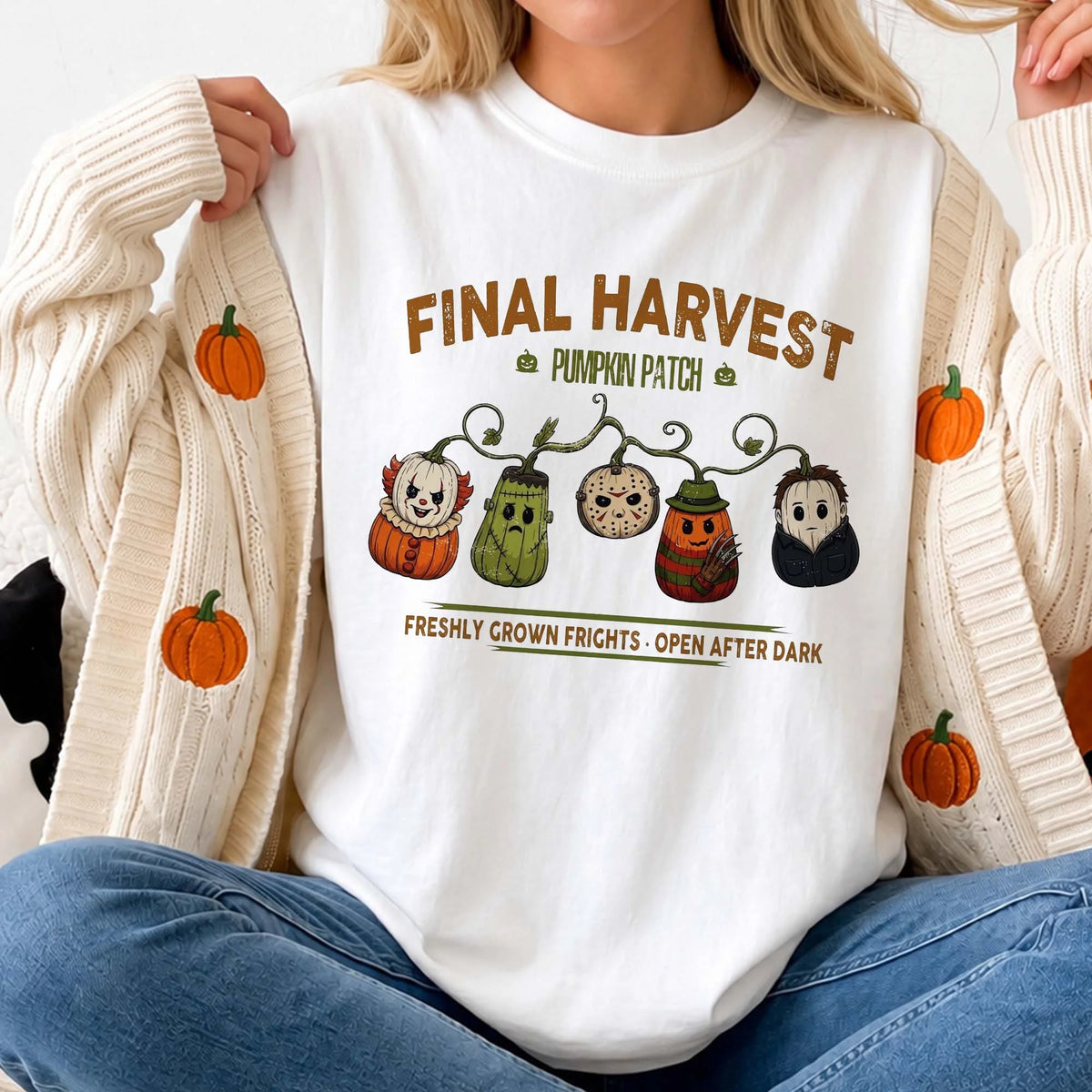 Pumpkin Patch Vintage Halloween Tee Spooky Final Harvest Fall Festival Shirt