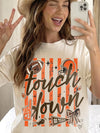 Touchdown Go Team Football T-Shirt for Game Day Tailgate