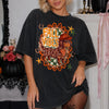 Fall Vibes Western Dachshund Retro Fall Tee Cute Cowboy Dog Autumn Aesthetic Graphic T-Shirt