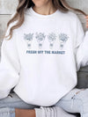 Fresh Off the Market Bridal Shower T-Shirt Floral Bouquet Shirt for Bride
