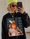 Twenty Years Vintage 20th Birthday Custom Name Sweatshirt Retro Party Crewneck