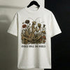 Girls Will Be Girls Praying Mantis T-Shirt Dark Humor Botanical Graphic Tee for Women