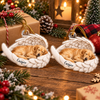 Sleeping Angel Dog Ornament Personalized Pet Memorial Gift Golden Retriever Christmas Decoration on a hanger, ready to ship from Austin, Texas