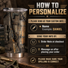 Close-up of Sniper Rifle Tactical Tumbler Stainless Steel Insulated Cup for Military Veterans Hunters Gun Owners for streetwear fans in Austin, Texas
