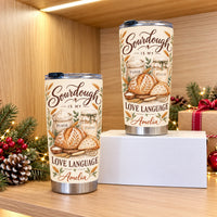 Personalized Sourdough Tumbler Custom Name Bread Baker Gift - product view 3