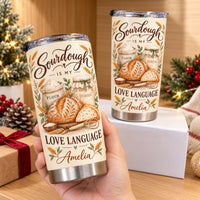 Personalized Sourdough Tumbler Custom Name Bread Baker Gift - product view 4