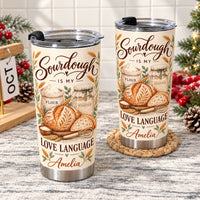Personalized Sourdough Tumbler Custom Name Bread Baker Gift - product view 5