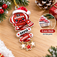 Personalized Sports Christmas Ornament Custom Name Athlete Gift - product view 7