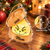 Close-up of The Grinch Ornament Personalized Dim Sum Christmas Decor Custom Name Gift for streetwear fans in Austin, Texas