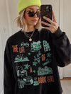 The Life of a Book Girl Tee Oversized Bookish Reader Graphic Shirt Book Lover Gift for Women
