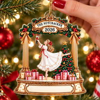 Customer in Miami, Florida wearing The Nutcracker Ballet Ornament Personalized Christmas Gift for Dancers Clara Sugar Plum Fairy