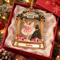 Close-up of The Nutcracker Ballet Ornament Personalized Christmas Gift for Dancers Clara Sugar Plum Fairy for streetwear fans in Miami, Florida