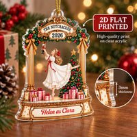 Customer in Miami, Florida wearing The Nutcracker Ballet Ornament Personalized Christmas Gift for Dancers Clara Sugar Plum Fairy