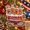 The Smith Family 250 Years of Freedom Ornament Personalized Patriotic Christmas Keepsake available at our Austin, Texas warehouse