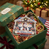 The William Family Ornament Personalized Patriotic Snowman Christmas Tree Decor Custom Name Holiday  on a hanger, ready to ship from Austin, Texas