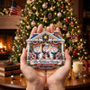 Close-up of The William Family Ornament Personalized Patriotic Snowman Christmas Tree Decor Custom Name Holiday  for streetwear fans in Austin, Texas