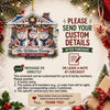 Close-up of The William Family Ornament Personalized Patriotic Snowman Christmas Tree Decor Custom Name Holiday  for streetwear fans in Austin, Texas