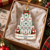 Customer in Austin, Texas wearing The Year I Learned Mahjong Personalized Christmas Ornament Custom Name Holiday Gift for Players