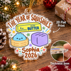 Close-up of The Year of Squishies Ornament Kawaii Christmas Tree Decoration Personalized Holiday Gift for streetwear fans in Austin, Texas