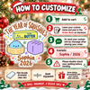 Close-up of The Year of Squishies Ornament Kawaii Christmas Tree Decoration Personalized Holiday Gift for streetwear fans in Austin, Texas