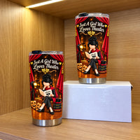 Personalized Theater Girl Tumbler Custom Hair Skin Color Name Gift - product view 3