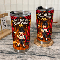 Personalized Theater Girl Tumbler Custom Hair Skin Color Name Gift - product view 6
