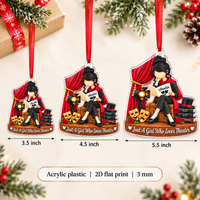 Personalized Theater Girl Ornament Custom Name Drama Christmas Gift - product view 6