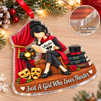 Personalized Theater Girl Ornament Custom Name Drama Christmas Gift - product view 7