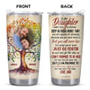 To My Daughter I Want You To Believe Tumbler, Personalized Dad To Daughter Gift, Custom Name Tree Of on a hanger, ready to ship from Austin, Texas