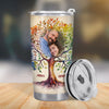 Customer in Austin, Texas wearing To My Daughter I Want You To Believe Tumbler, Personalized Dad To Daughter Gift, Custom Name Tree Of
