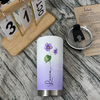 Customer in Austin, Texas wearing To My Grandma Strength Wisdom Pansy Flower Personalized Tumbler Gift for Grandmother Birthday