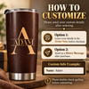 Close-up of To My Wonderful Grandson Tumbler As You Grow And Chase Your Dreams Love Grandma Personalized Gift for streetwear fans in Austin, Texas