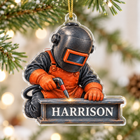 Welder Ornament - design view