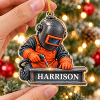 Welder Ornament - product view 2