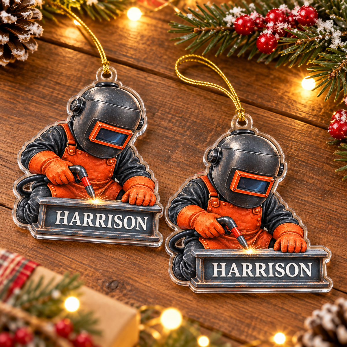 Welder Ornament - product view 3