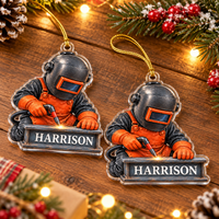 Welder Ornament - product view 3