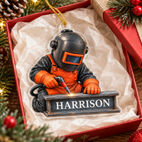 Welder Ornament - product view 4