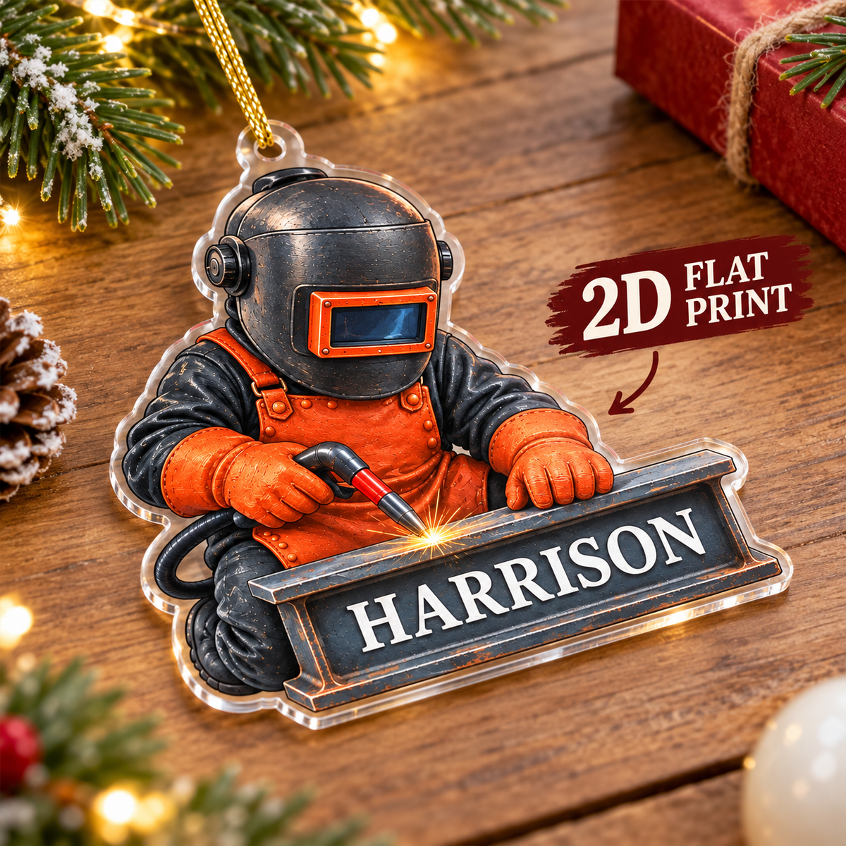 Welder Ornament - product view 5