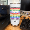 Customer in Austin, Texas wearing Wise Woman Once Said And She Lived Happily Ever After Stainless Steel Tumbler Gift for Women